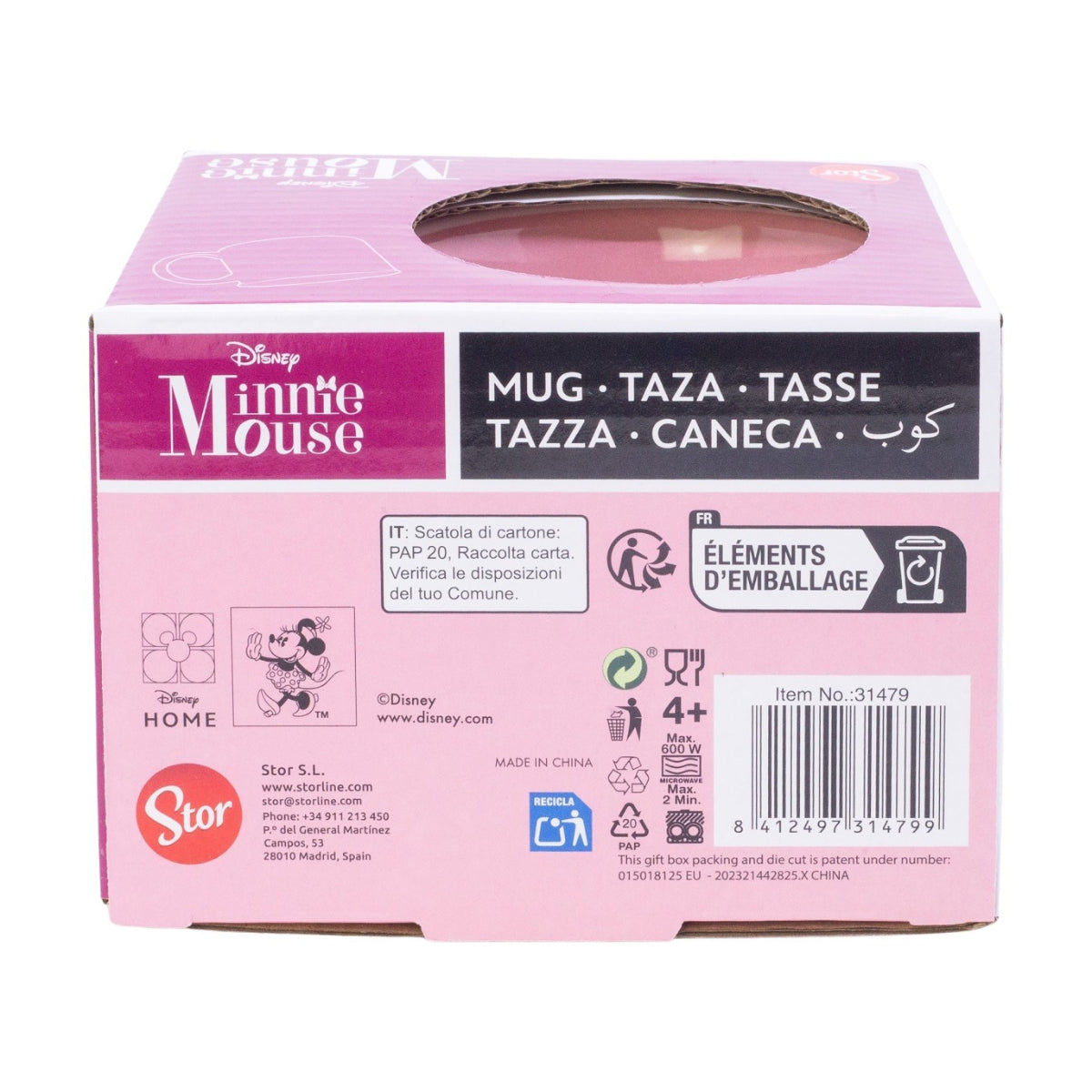 Disney Minnie Mouse Cherrylicious Frühstückstasse 400 ml in Geschenkbox