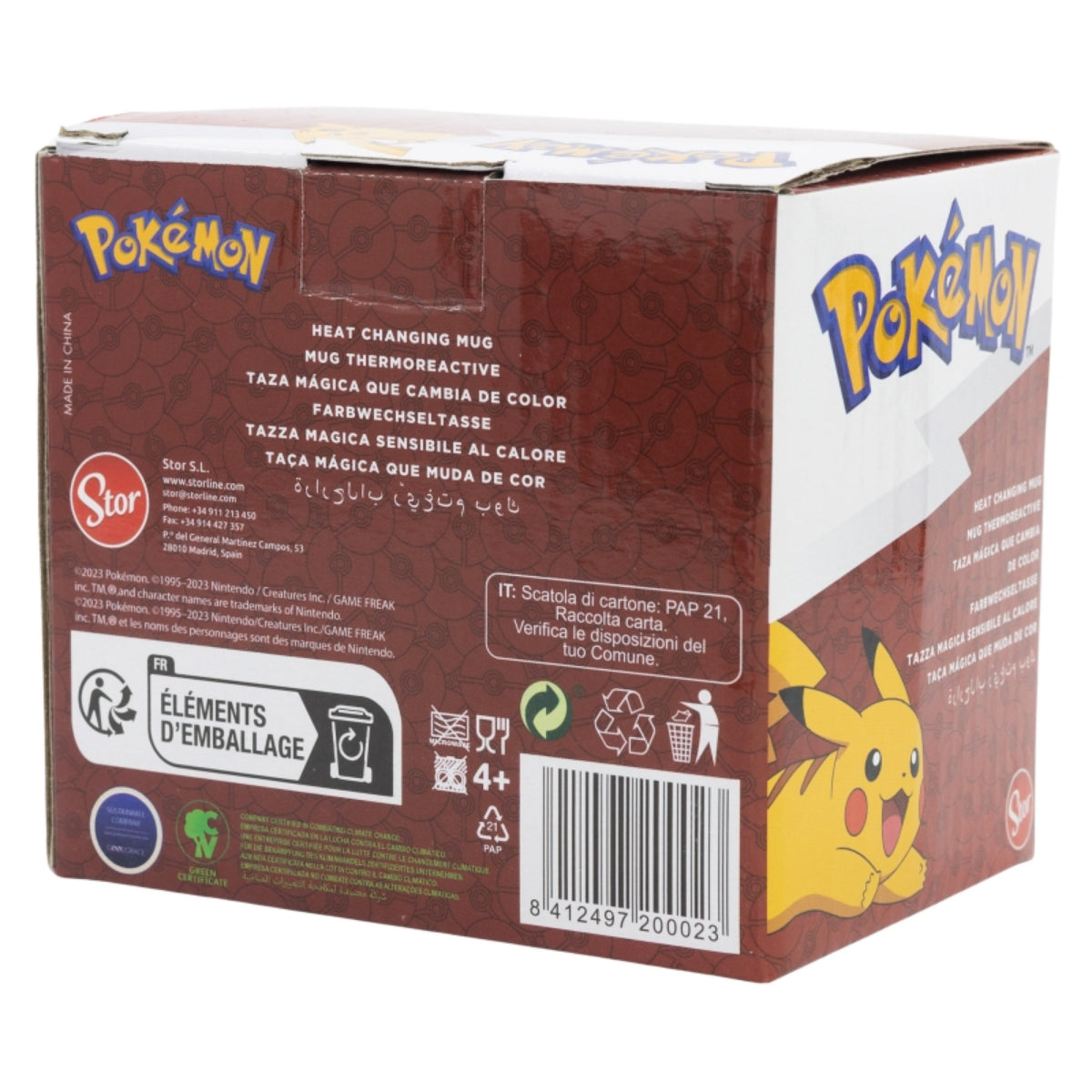 Pokemon Pokeball 325 ml 11 oz Keramikbecher in Geschenkbox mit Charakterdesign