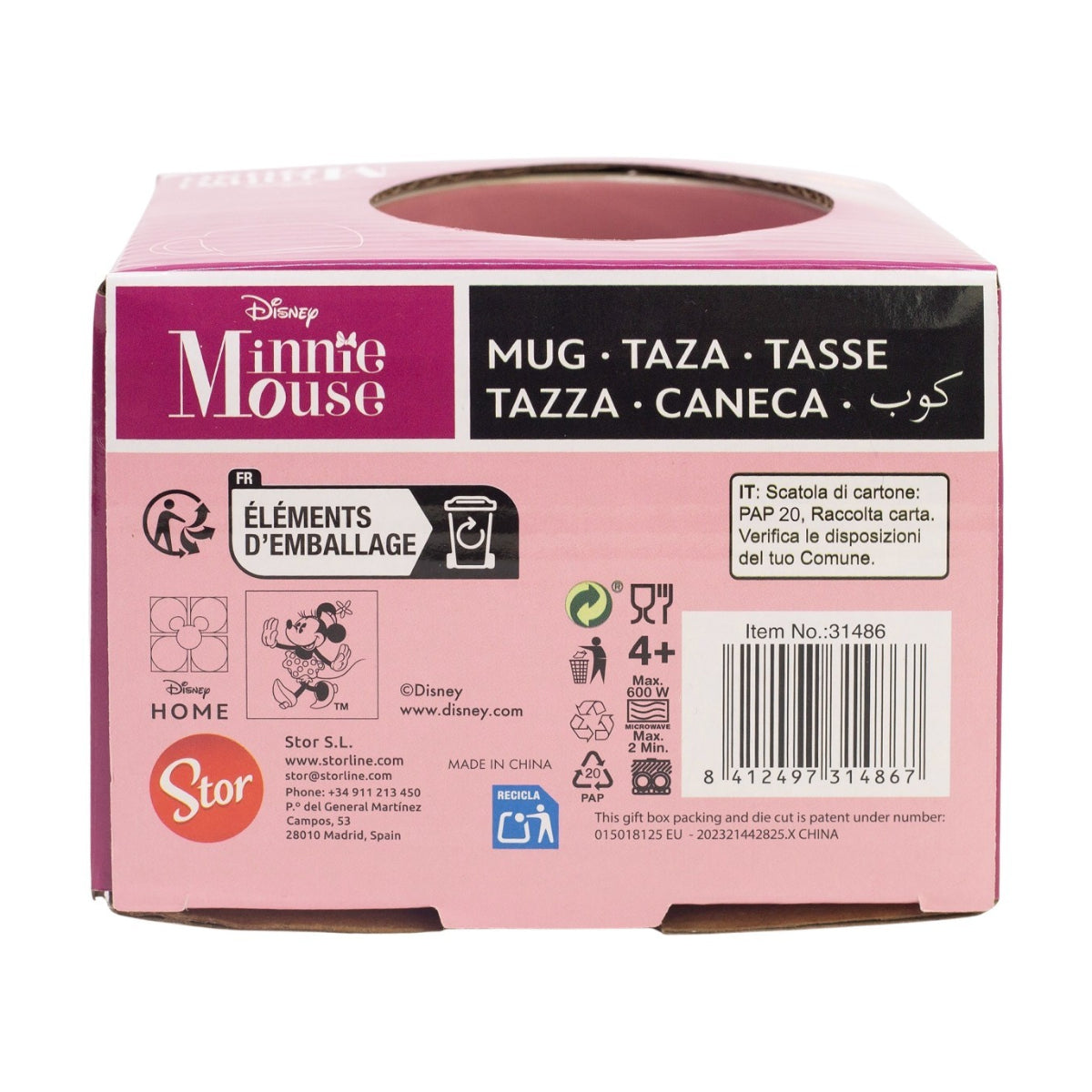 Disney Minnie Mouse Signature Globe Tasse 380 ml in Geschenkbox