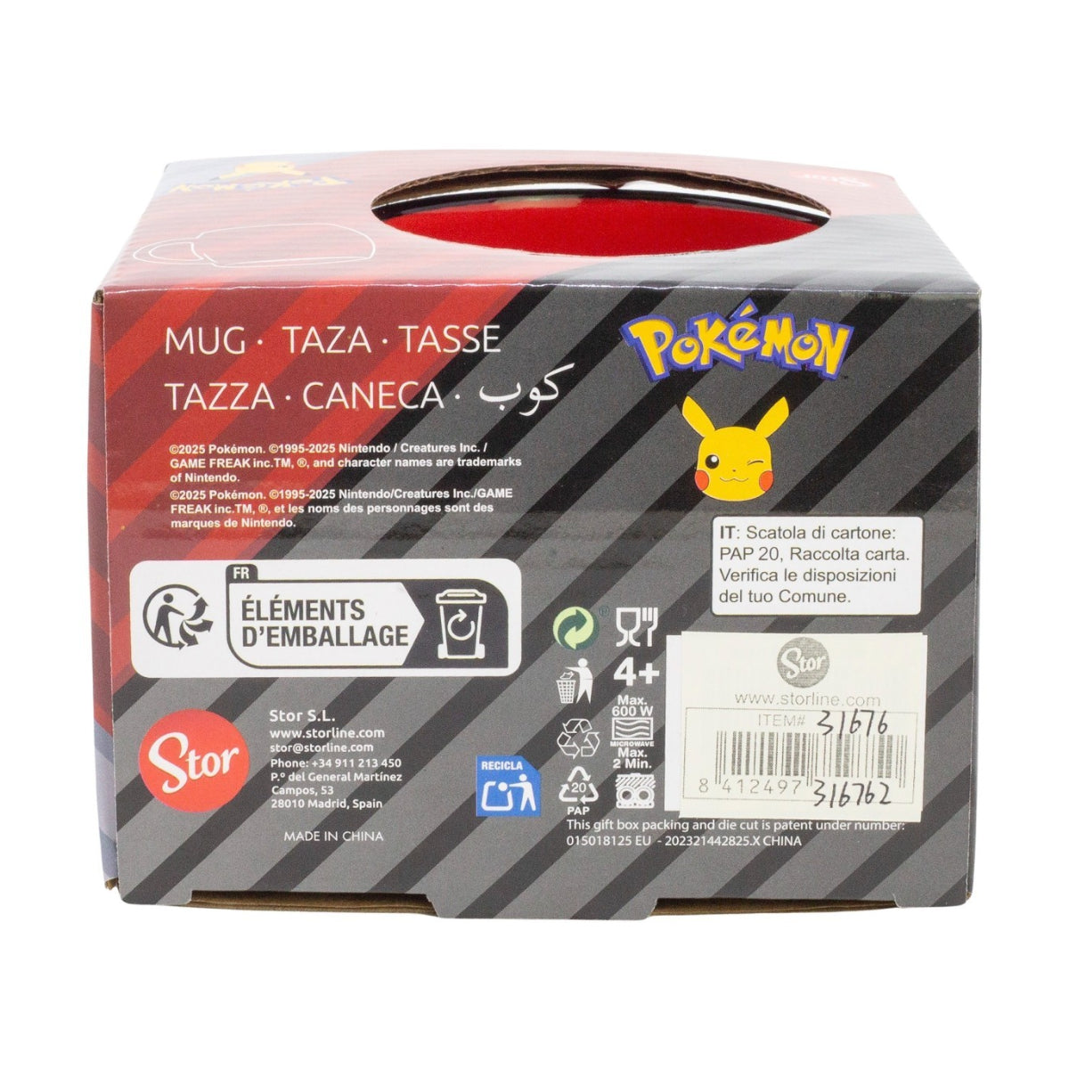 Pokemon Pikachu Signature Globe Tasse 380 ml in Geschenkbox