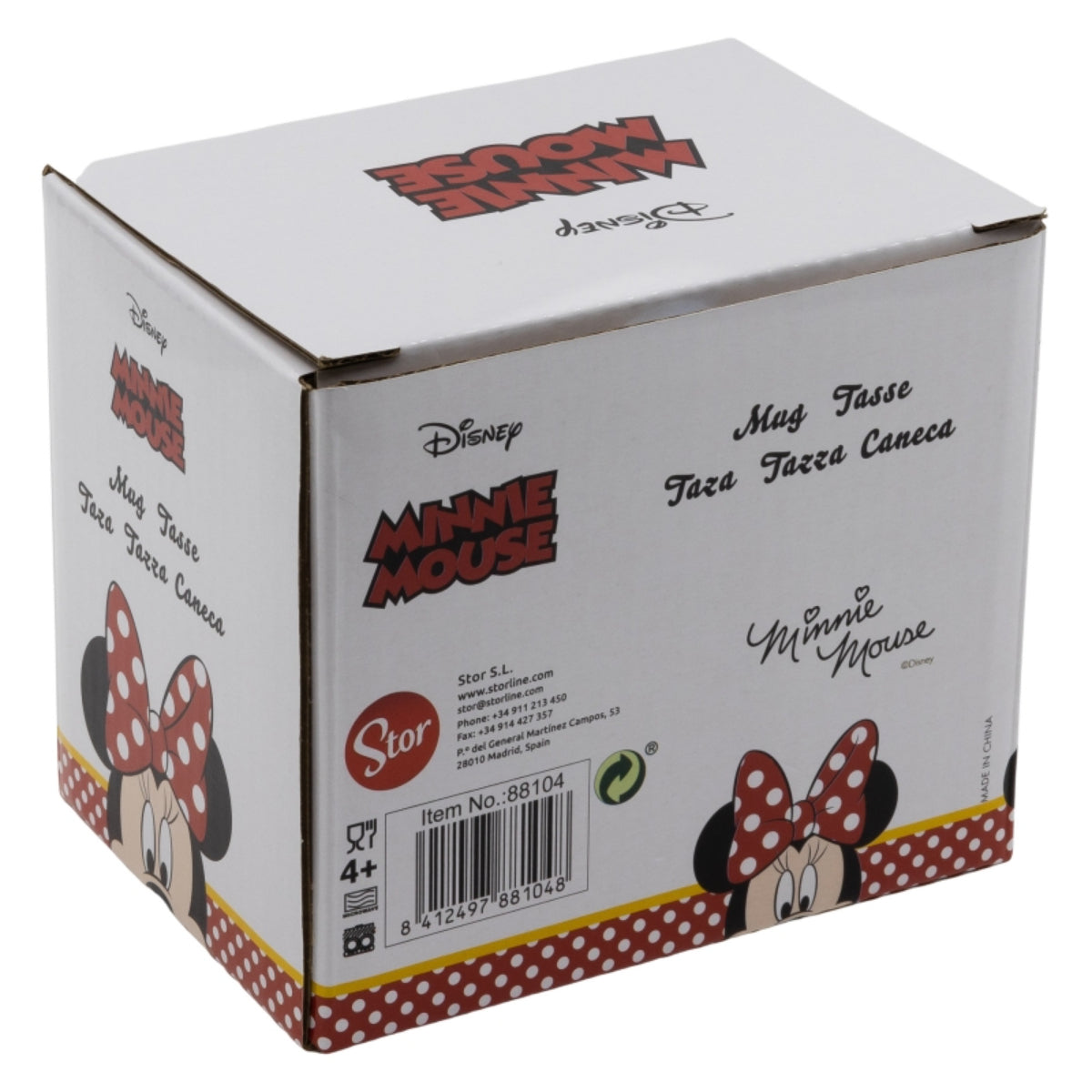 Disney Minnie Mouse Tasse 325ml – So Edgy Bows Keramikbecher im Geschenkset