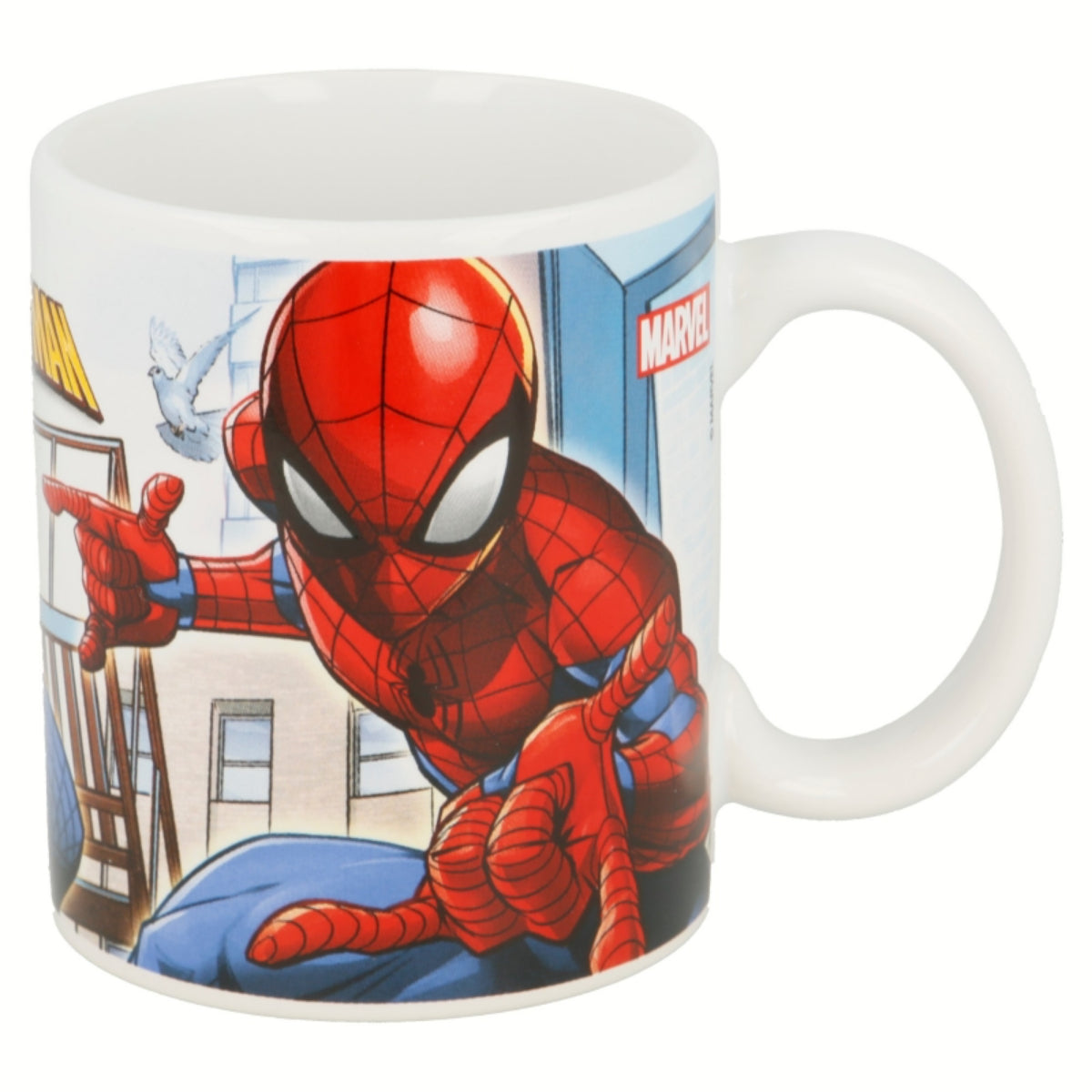 Spiderman Tasse 325ml Keramikbecher für Kinder Geschenkset Boy Icons