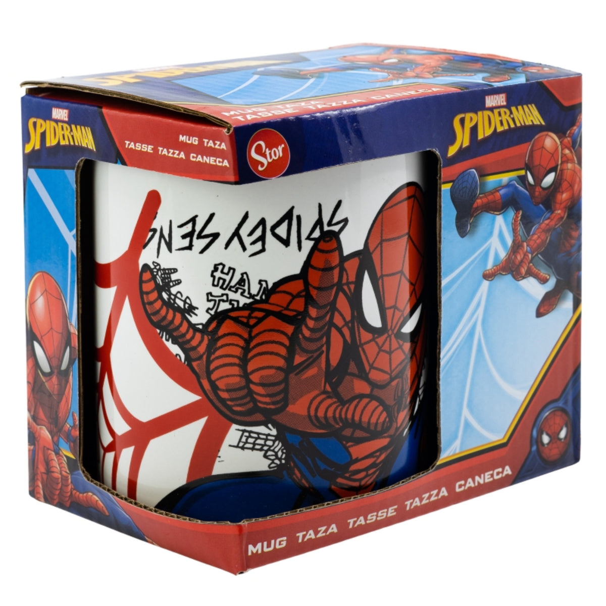 Spiderman Tasse 325ml Keramikbecher für Kinder Geschenkset Boy Icons