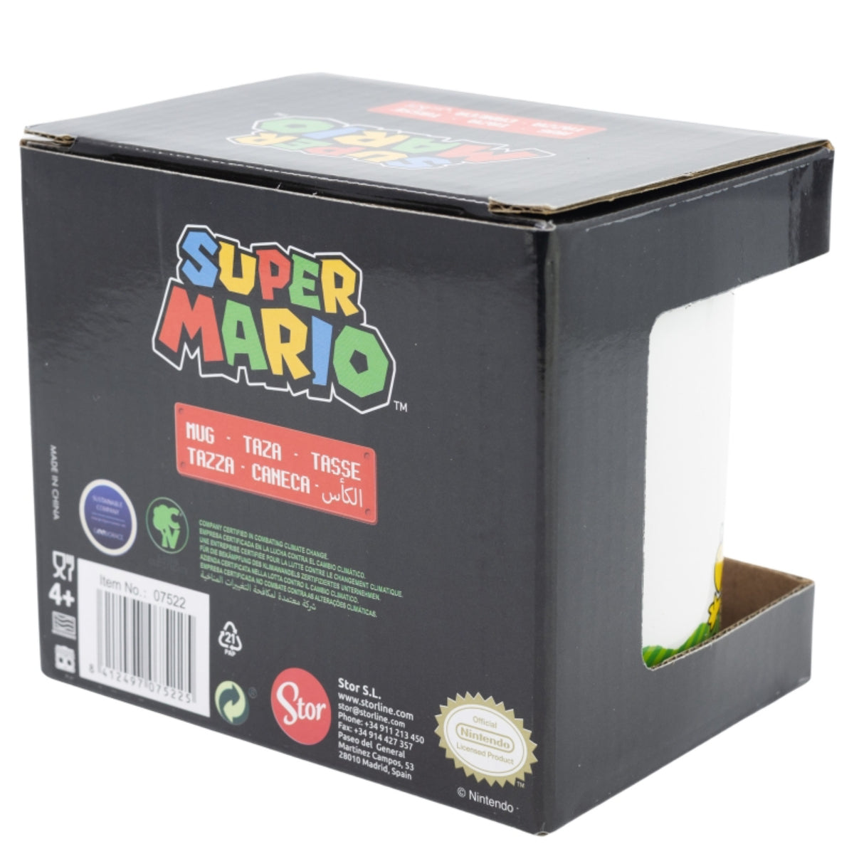 Super Mario Tasse 325ml Nintendo Keramikbecher im Geschenkset Gruppenmotiv
