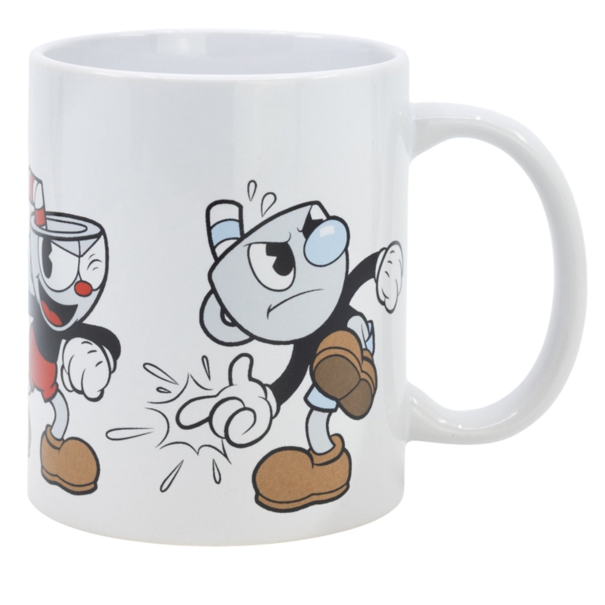 Cuphead & Mugman Tasse 325ml – Keramikbecher im Geschenkset – Fanartikel TV-Serie