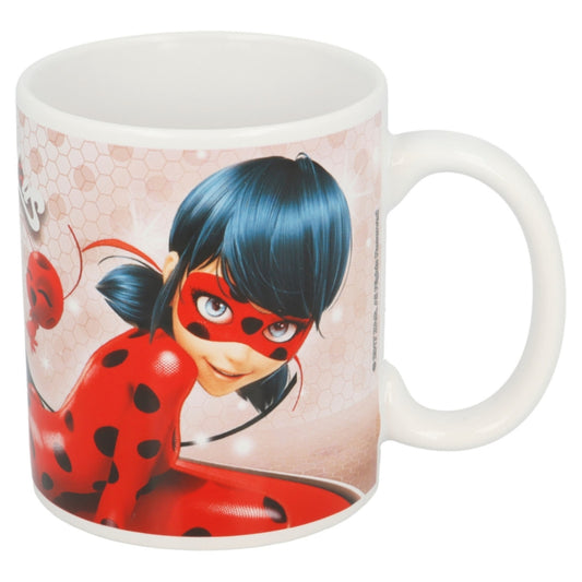 Miraculous Ladybug Tasse 325ml – Pinkcell Keramikbecher im Geschenkset für Kinder