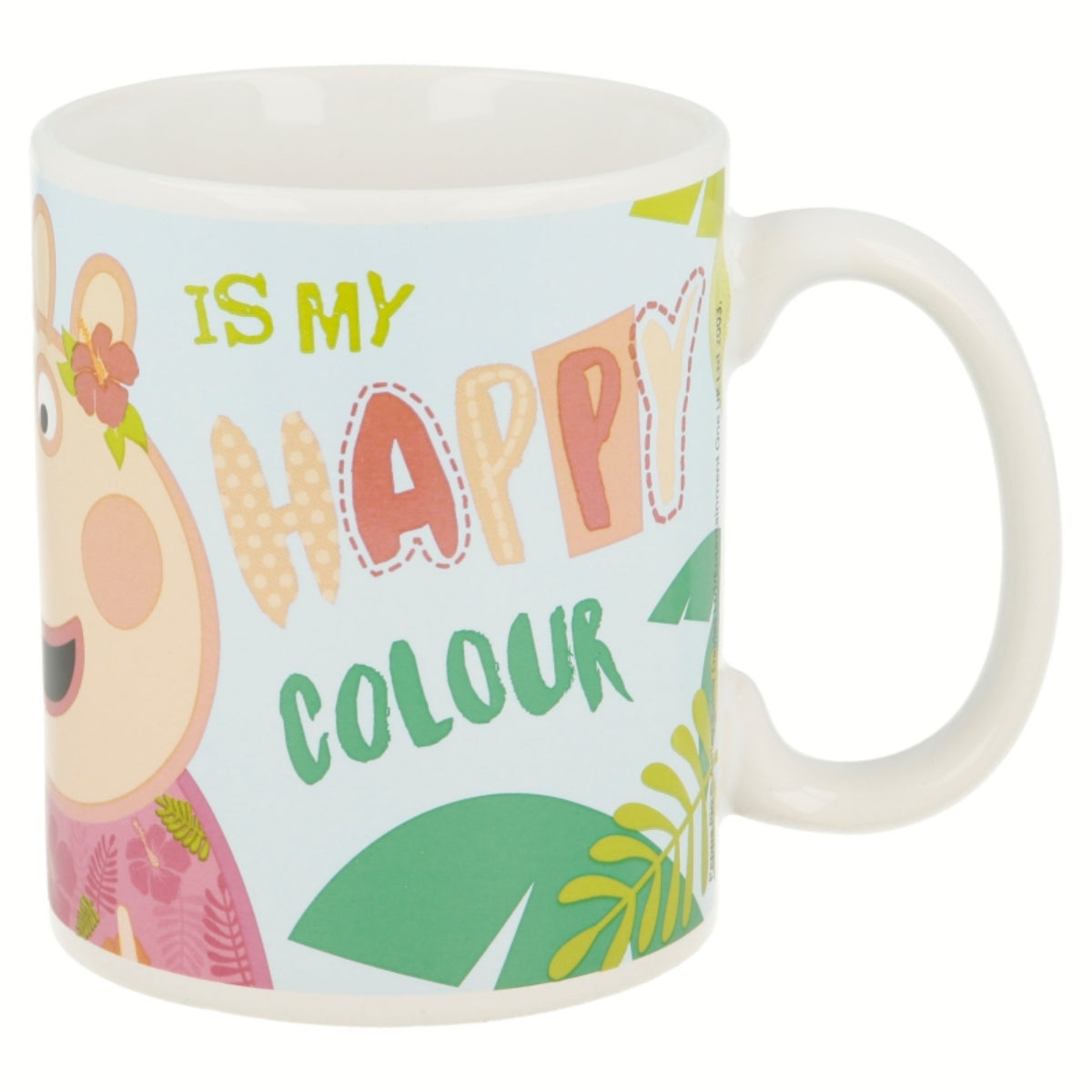 Peppa Pig Tasse 325ml – Pink Flamingo Keramikbecher im Geschenkset für Kinder