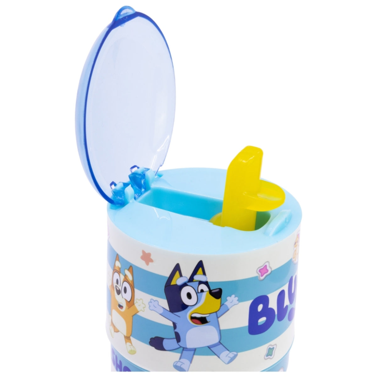 Bluey Wasserflasche 350ml – aus Kunststoff mit Klapp-Trinköffnung