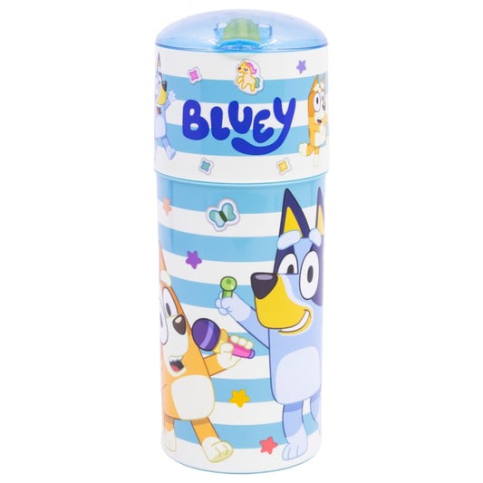 Bluey Wasserflasche 350ml – aus Kunststoff mit Klapp-Trinköffnung