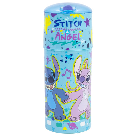 Disney Stitch Wasserflasche 350ml Kinder-Trinkflasche mit Auslaufschutz