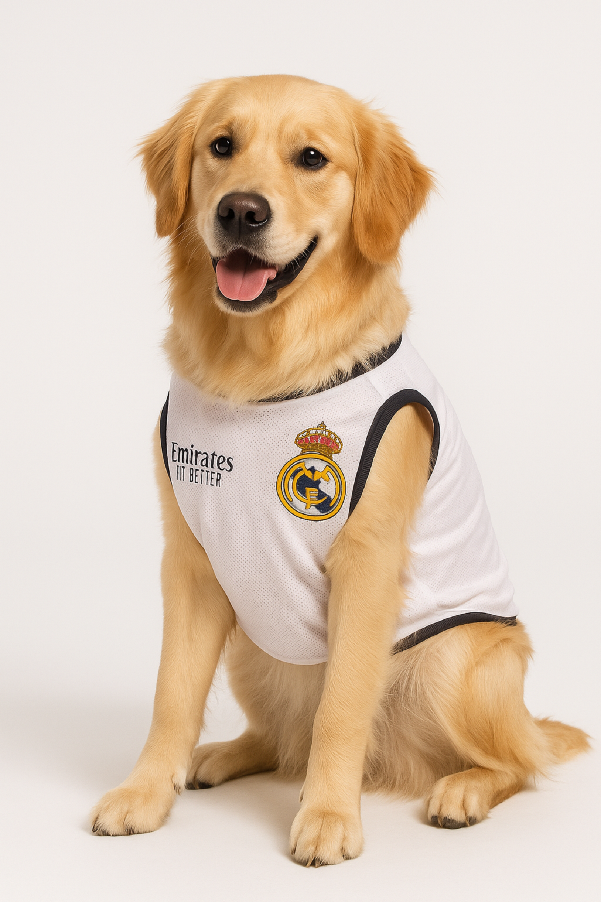 Real Madrid T-Shirt für Hunde – Atmungsaktives Fan-Outfit
