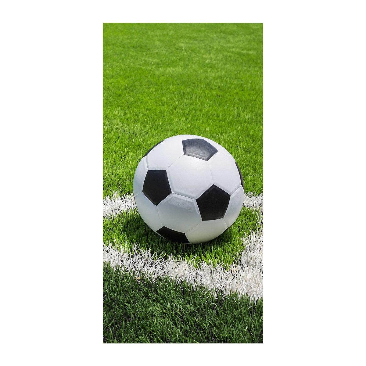 Jerry Fabrics Fußball Design Strandtuch aus Baumwolle 70 × 140 cm
