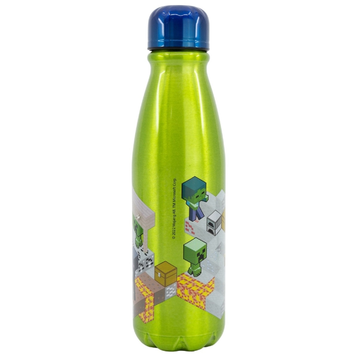 Minecraft Isometric Aluminium Flasche 600 ml Praktisch für Schule und Freizeit