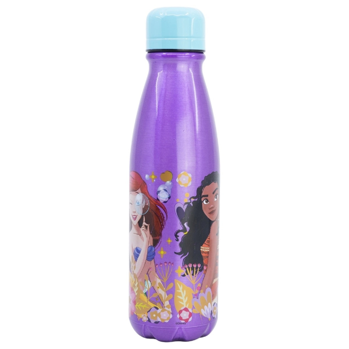 Disney Princess Trinkflasche Aluminium, 600 ml, mit Sicherheitsverschluss