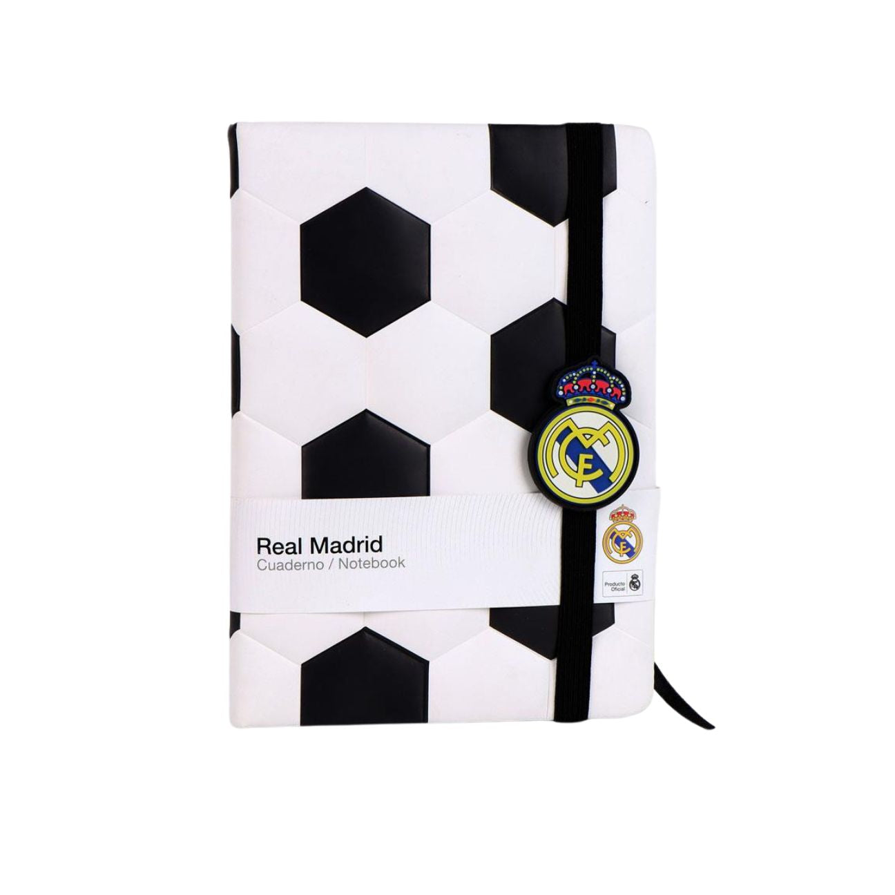 Real Madrid Notizbuch A5 gepolstert - offizielles Fanartikel Schreibheft - Hardcover Tagebuch für Schule & Büro
