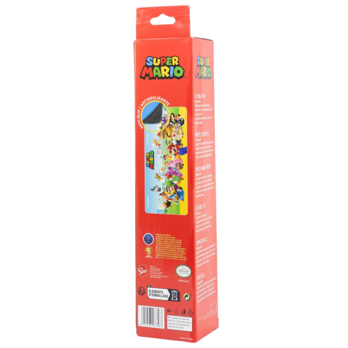 Super Mario Schreibtischunterlage – XL Mousepad & Schreibtischmatte 78x34 cm für Kinder