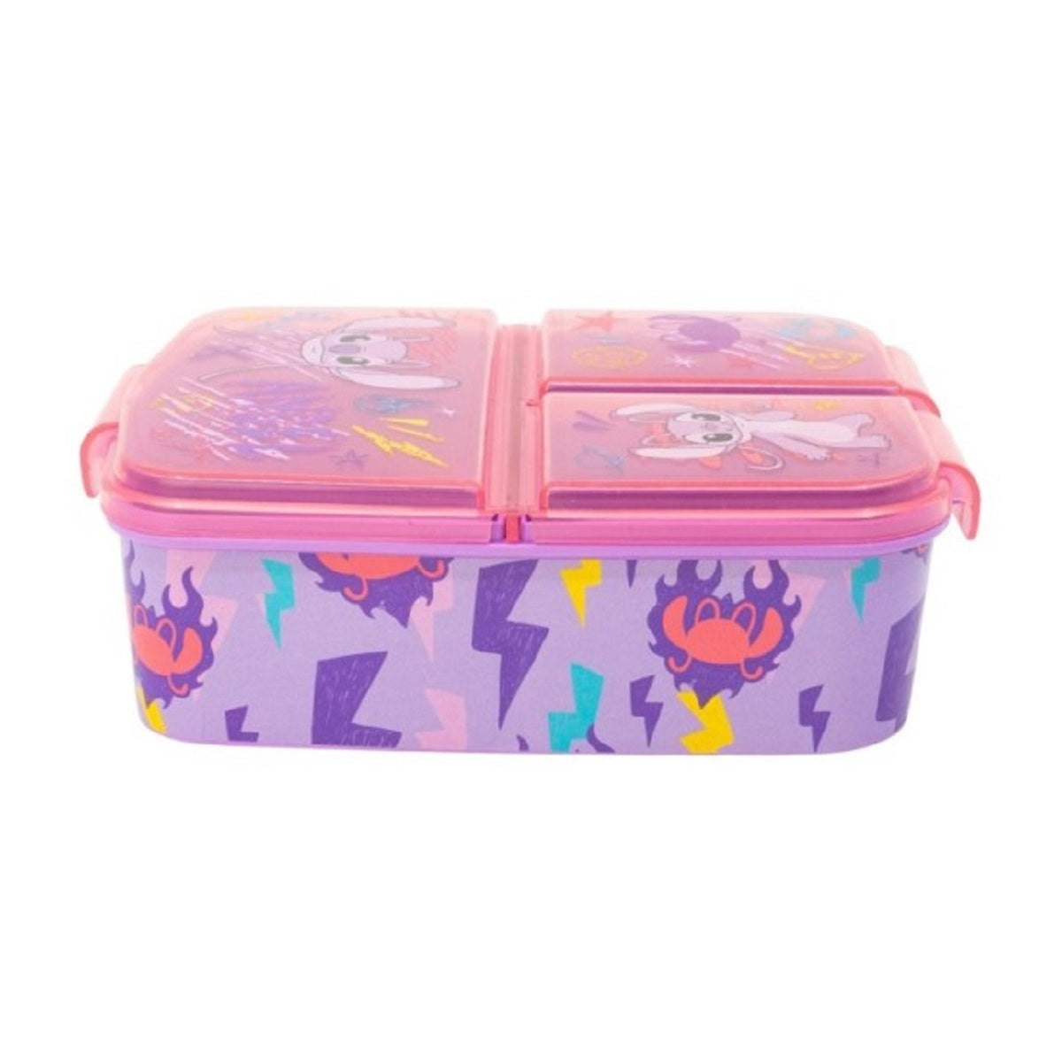 Disney Stitch Angel Lunchbox Kinder Brotdose mit 3 Fächern Pausenbox