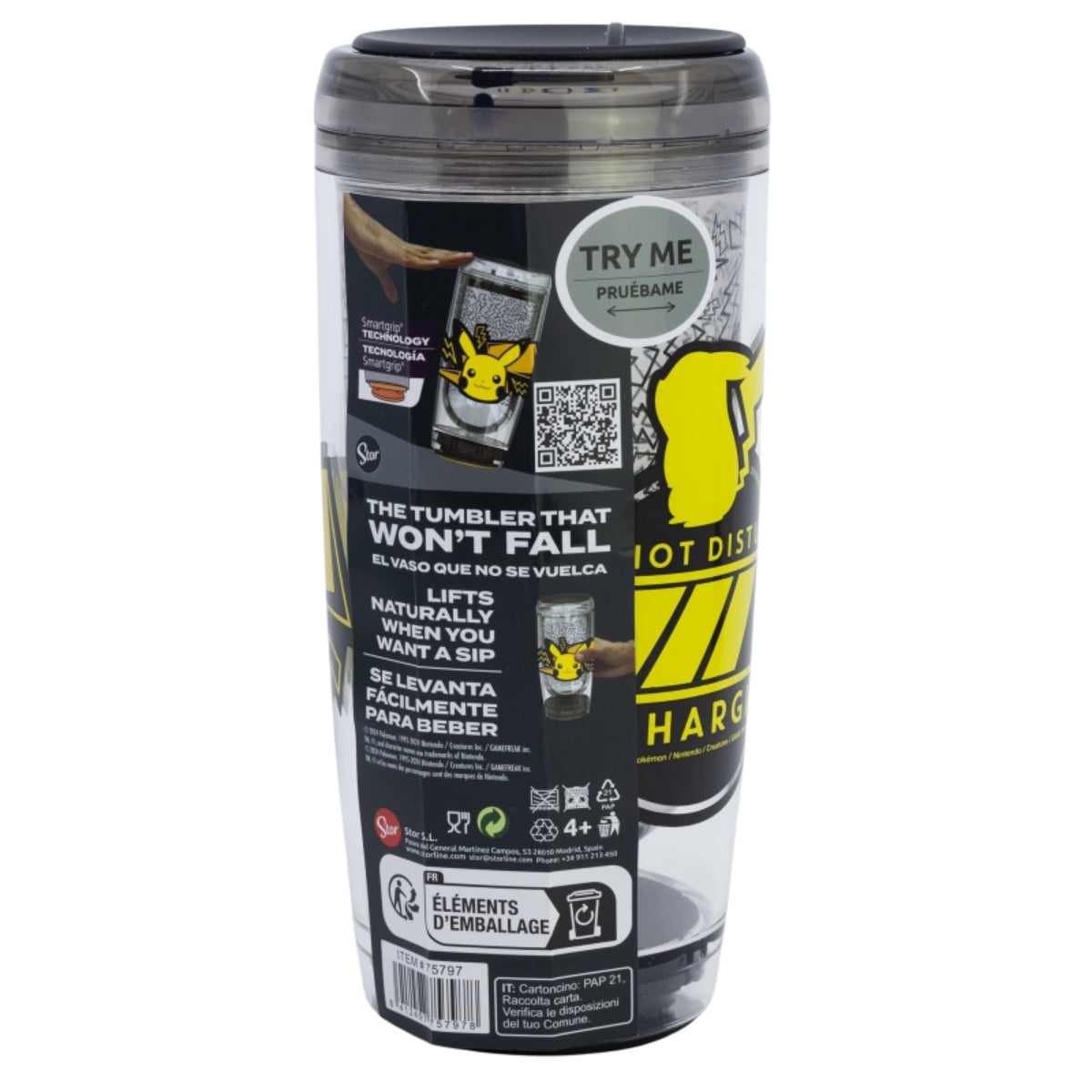 Pokemon Becher mit Smartgrip 705 ml Doppelwandiger Thermo-Tumbler Anti-Kipp