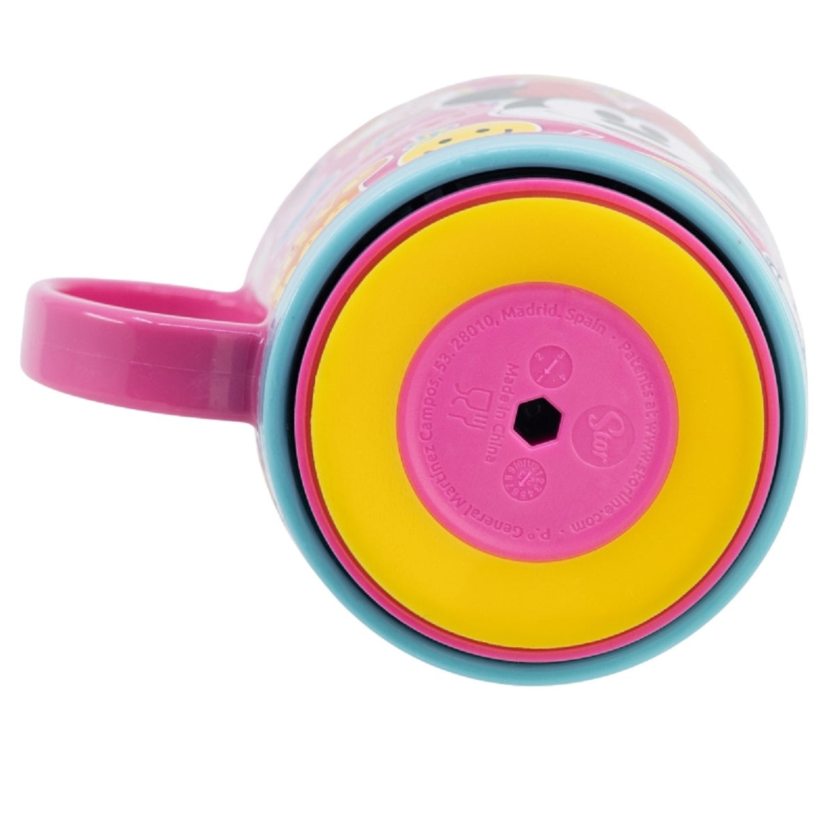 Disney Minnie Mouse Kippsicher Trinkbecher PP 410 ml – Drop Safe Plastikbecher mit Smartgrip-System