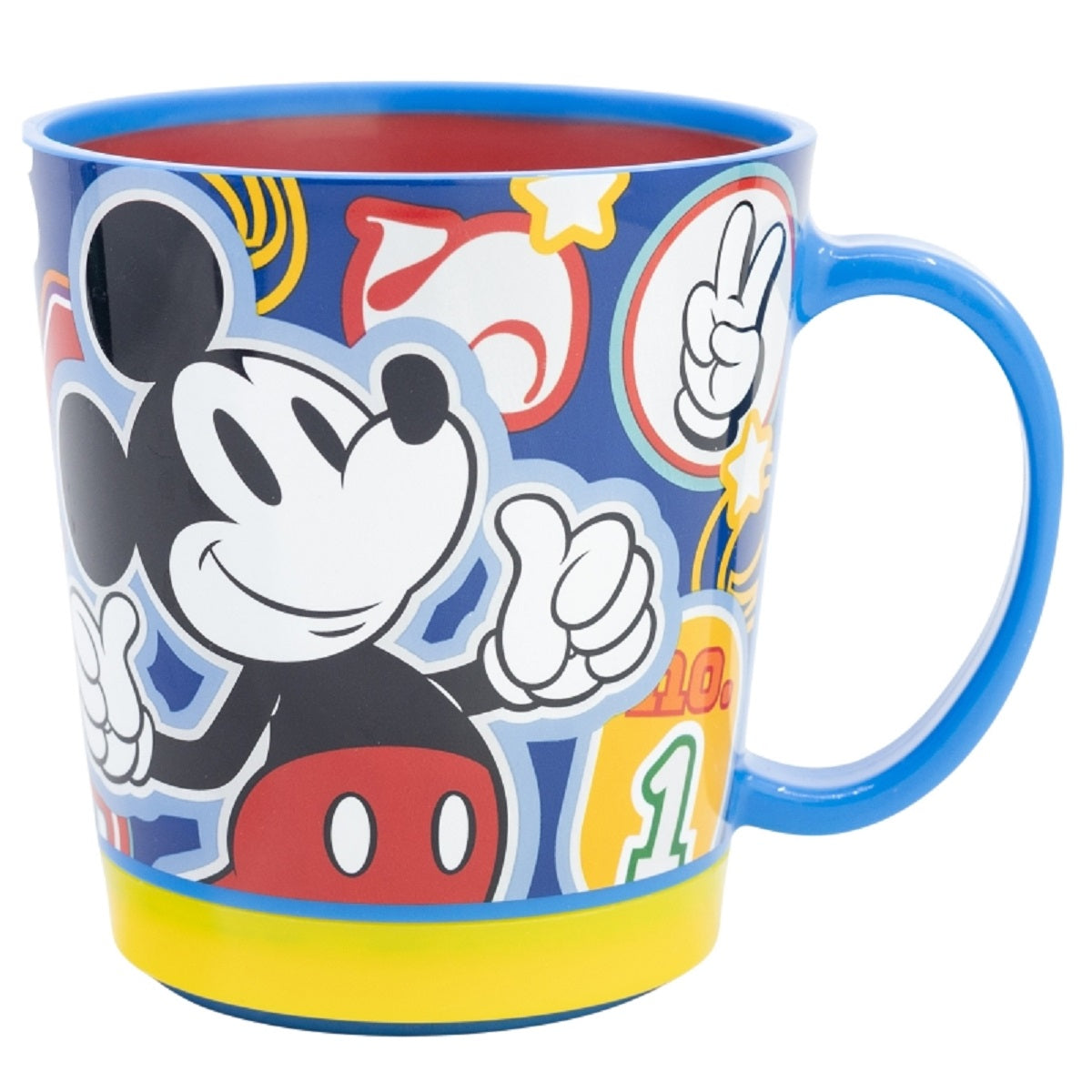 Disney Mickey Mouse Kippsicher Trinkbecher PP 410 ml – Drop Safe Plastikbecher mit Smartgrip-System