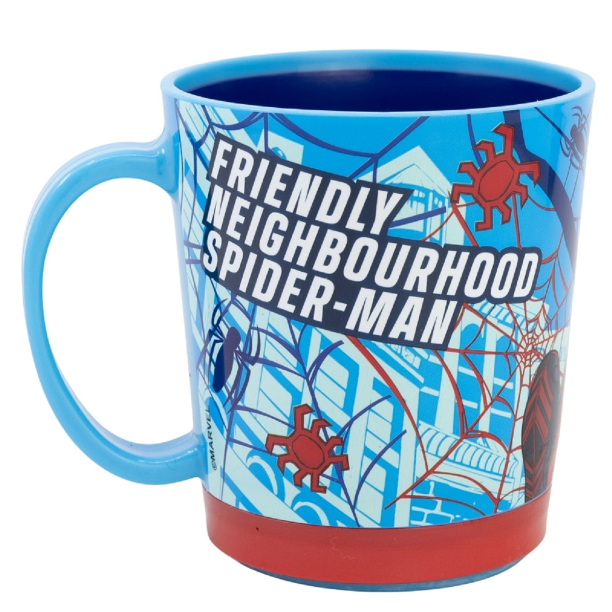 Spiderman Kippsicher Trinkbecher PP 410 ml – Drop Safe Plastikbecher mit Smartgrip-System