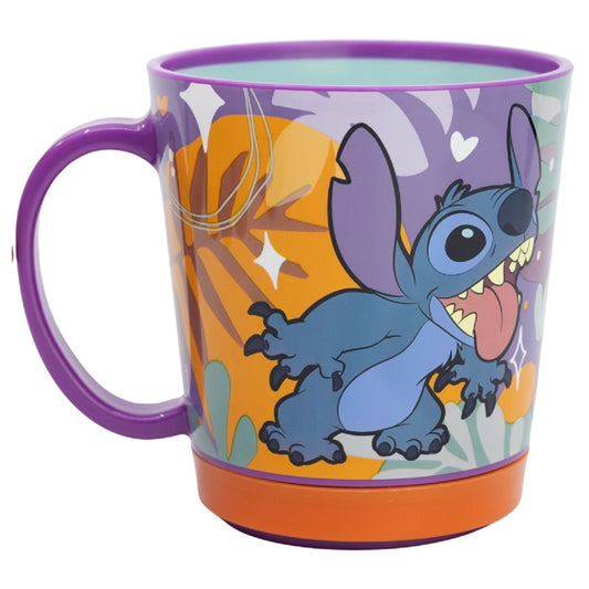 Lilo & Stitch Kippsicher Trinkbecher PP 410 ml – Drop Safe Plastikbecher mit Smartgrip-System