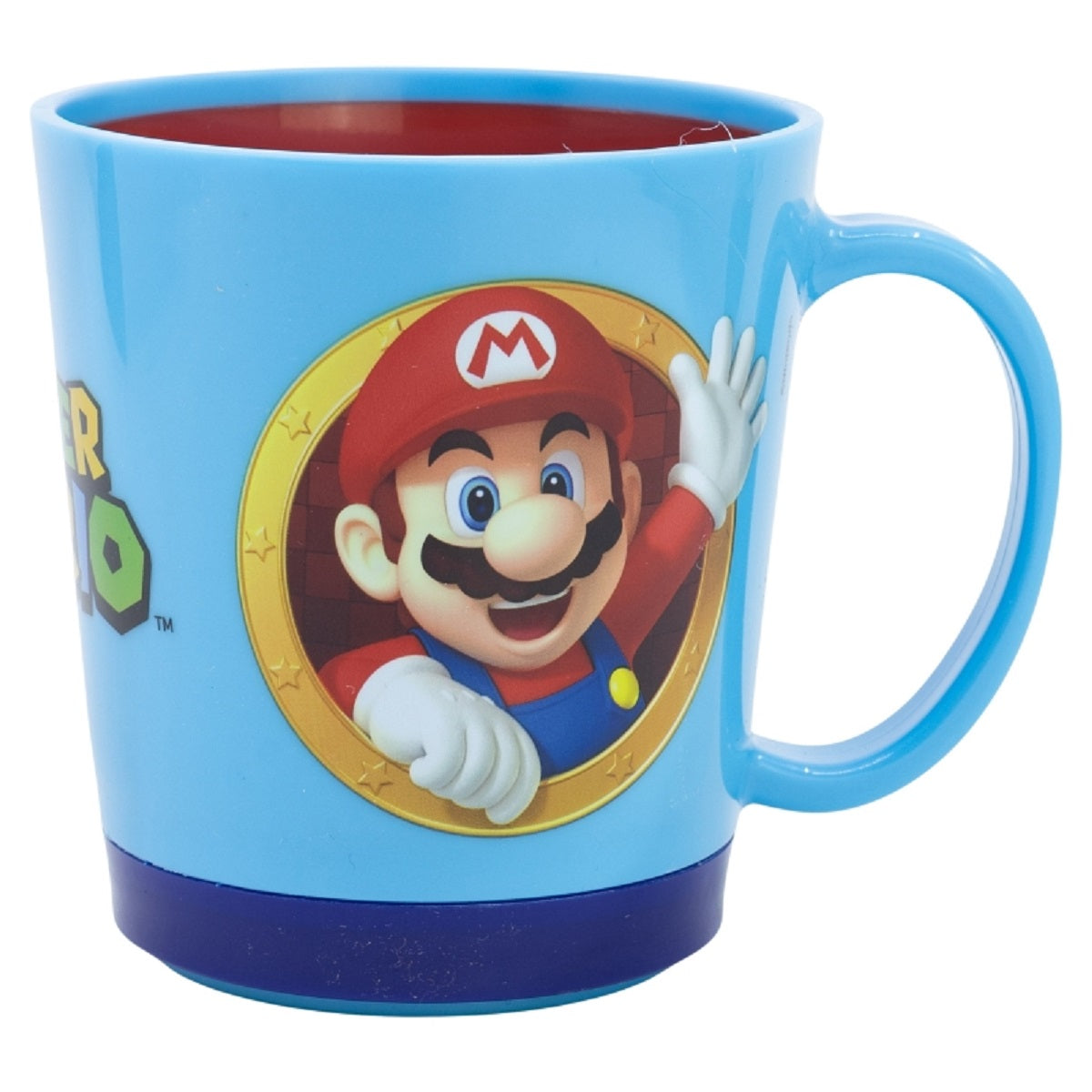 Super Mario Kippsicher Trinkbecher PP 410 ml – Drop Safe Plastikbecher mit Smartgrip-System