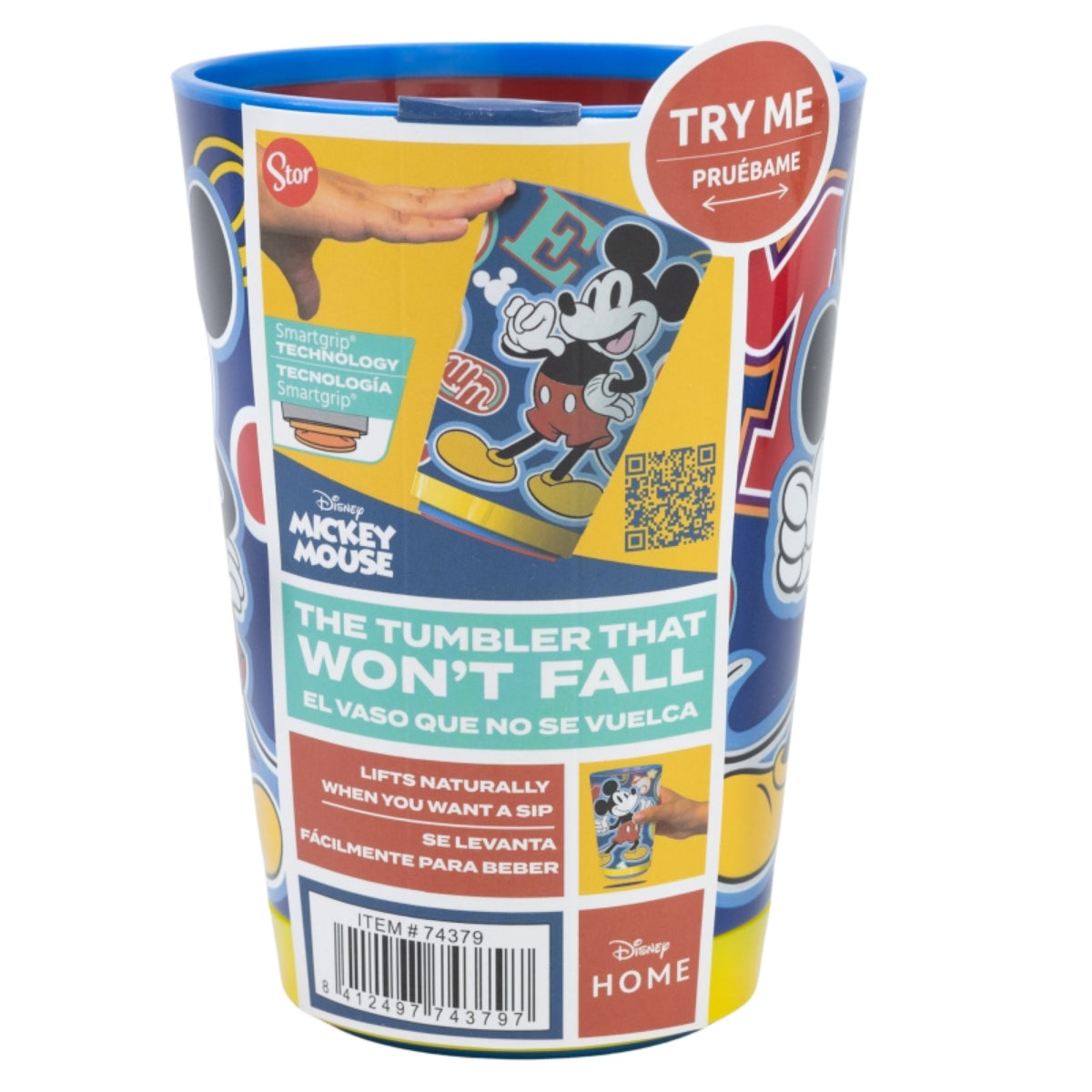 Disney Mickey Mouse Kippsicher Trinkbecher PP 470 ml Drop Safe Plastikbecher mit Smartgrip-System