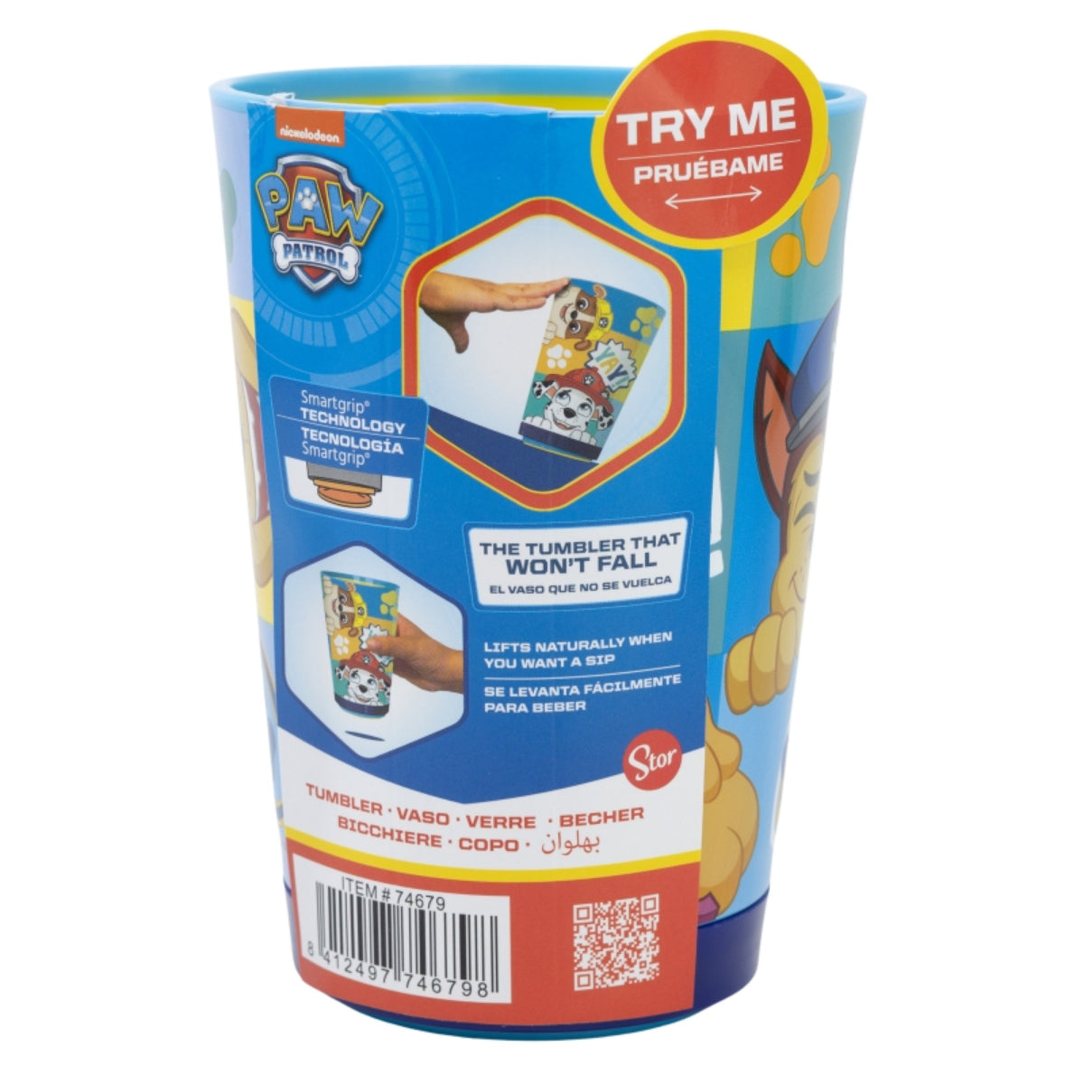 Paw Patrol Trinkbecher Kippsicher PP 470 ml Drop Safe Plastikbecher mit Smartgrip-System