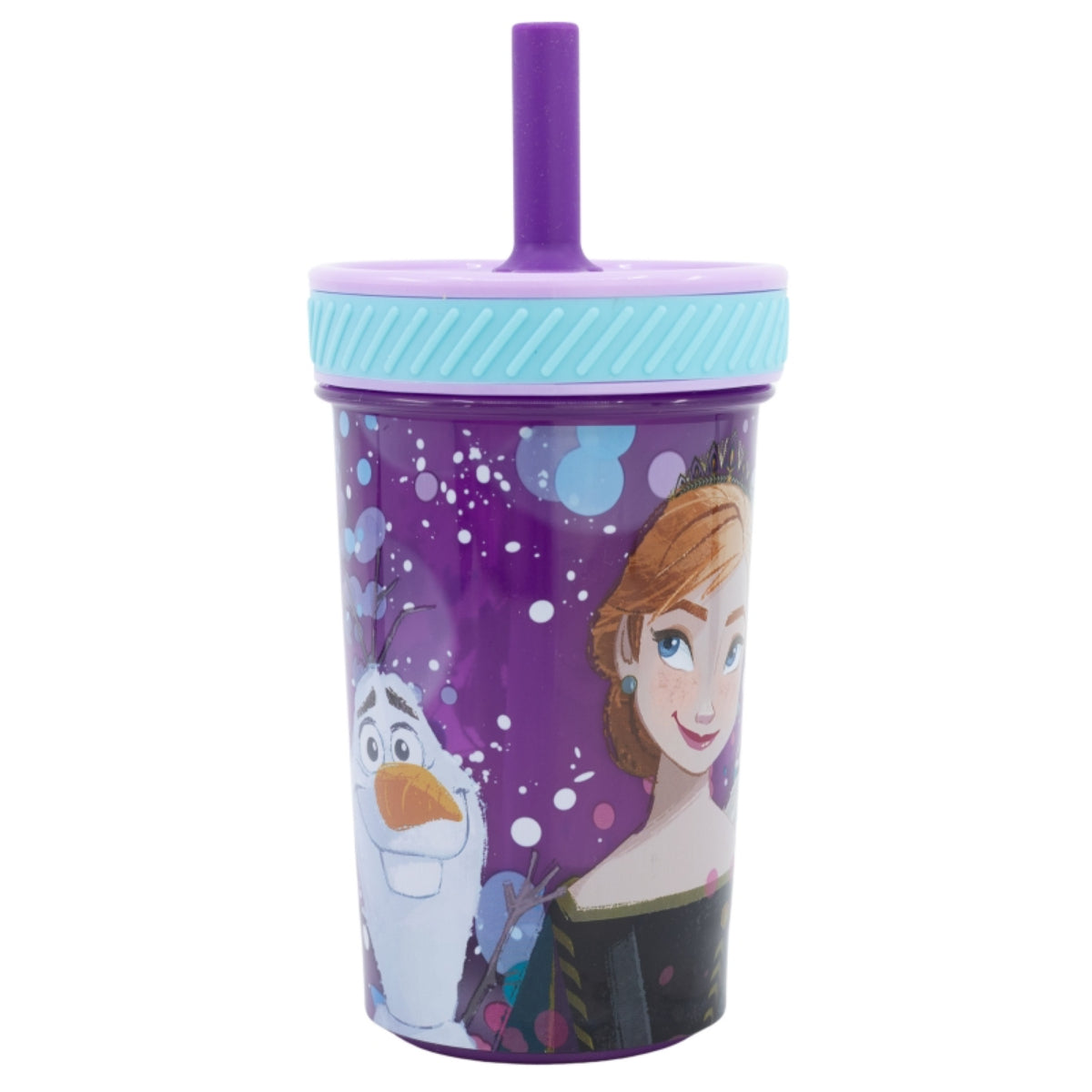 Disney Frozen Kippsicher Trinkbecher PP 370 ml – Drop Safe Plastikbecher mit Smartgrip-System