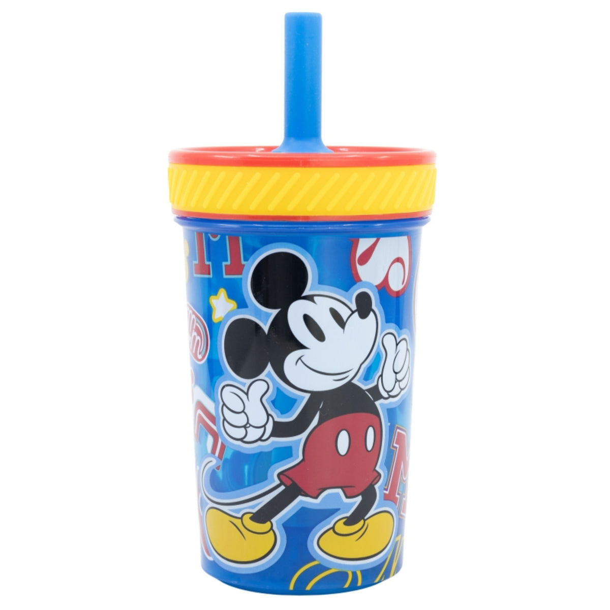 Disney Mickey Mouse Kippsicher Trinkbecher PP 370 ml – Drop Safe Plastikbecher mit Smartgrip-System