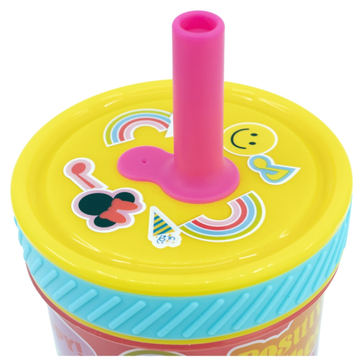 Disney Minnie Mouse Kippsicher Trinkbecher PP 370 ml – Drop Safe Plastikbecher mit Smartgrip-System
