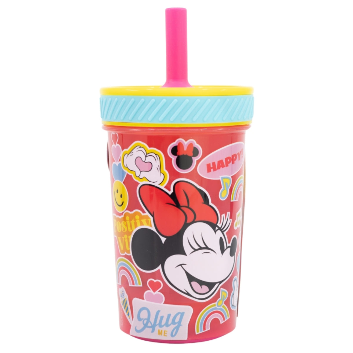 Disney Minnie Mouse Kippsicher Trinkbecher PP 370 ml – Drop Safe Plastikbecher mit Smartgrip-System