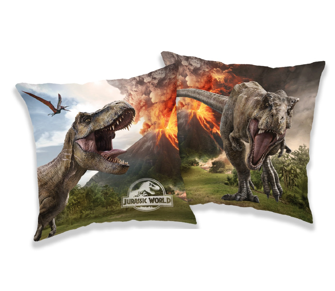 Jurassic World Volcano Kissen Kuschelkissen 40x40 cm für Sofa & Bett