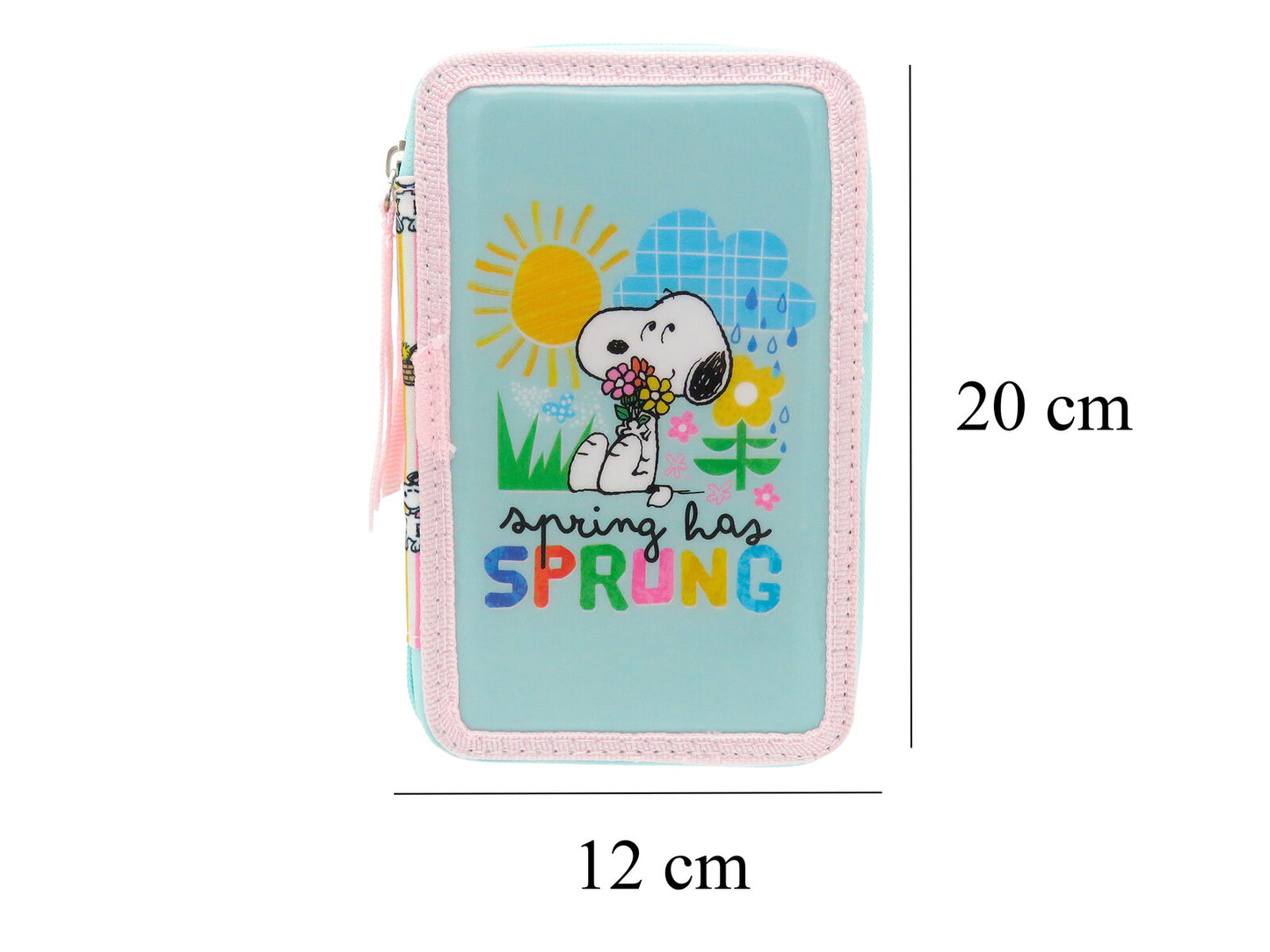 Snoopy Hostile Behavior Federmäppchen 3 Etagen 39 teilig Schüleretui mit Stiften Lineal