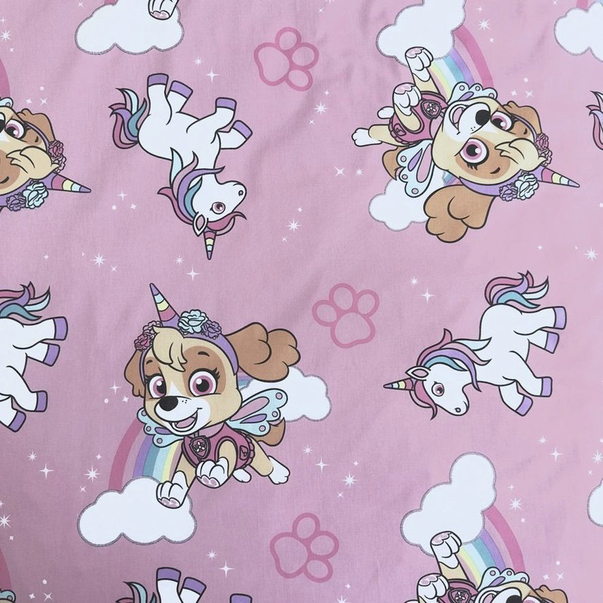 Paw Patrol Bettwäsche-Set aus Baumwolle - 140 x 200 cm + 70 x 90 cm