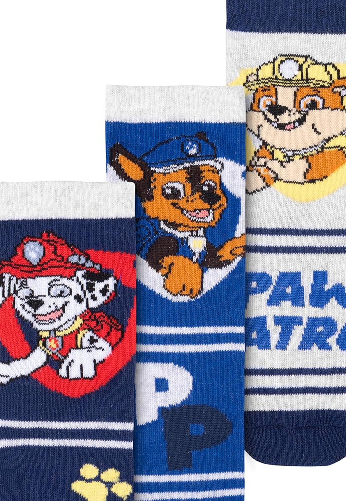 Paw Patrol Socken für Jungen - Kinder Sneaker Söckchen Blau (3er Pack)