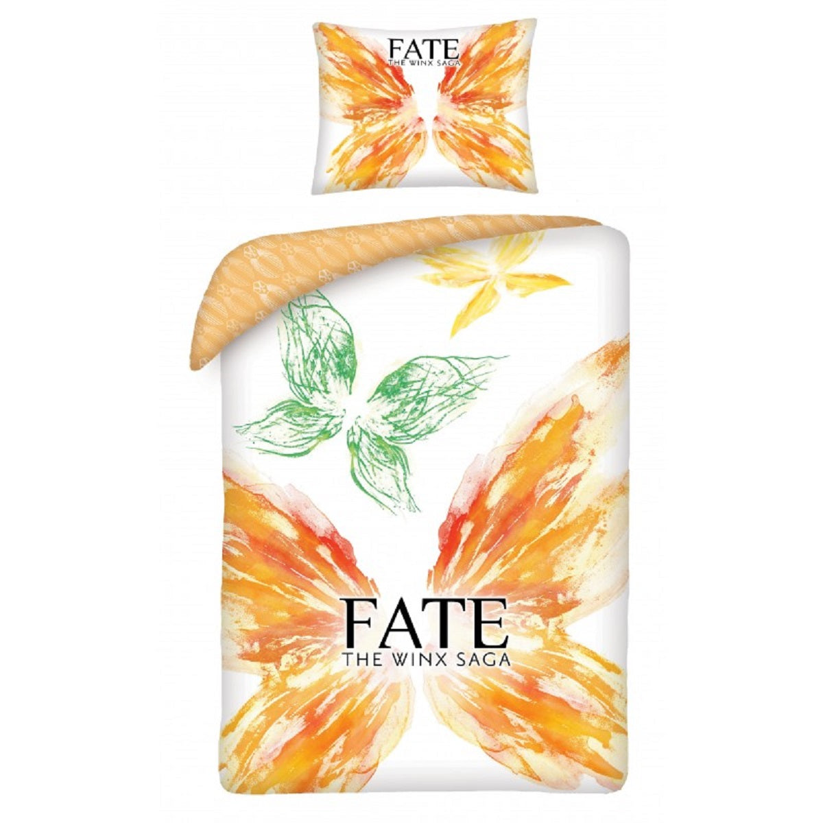 Fate the Winx Saga Bettwäsche Set aus Baumwolle Bettdeckenbezug 140 × 200 cm mit 70 × 90 cm Kissenbezug