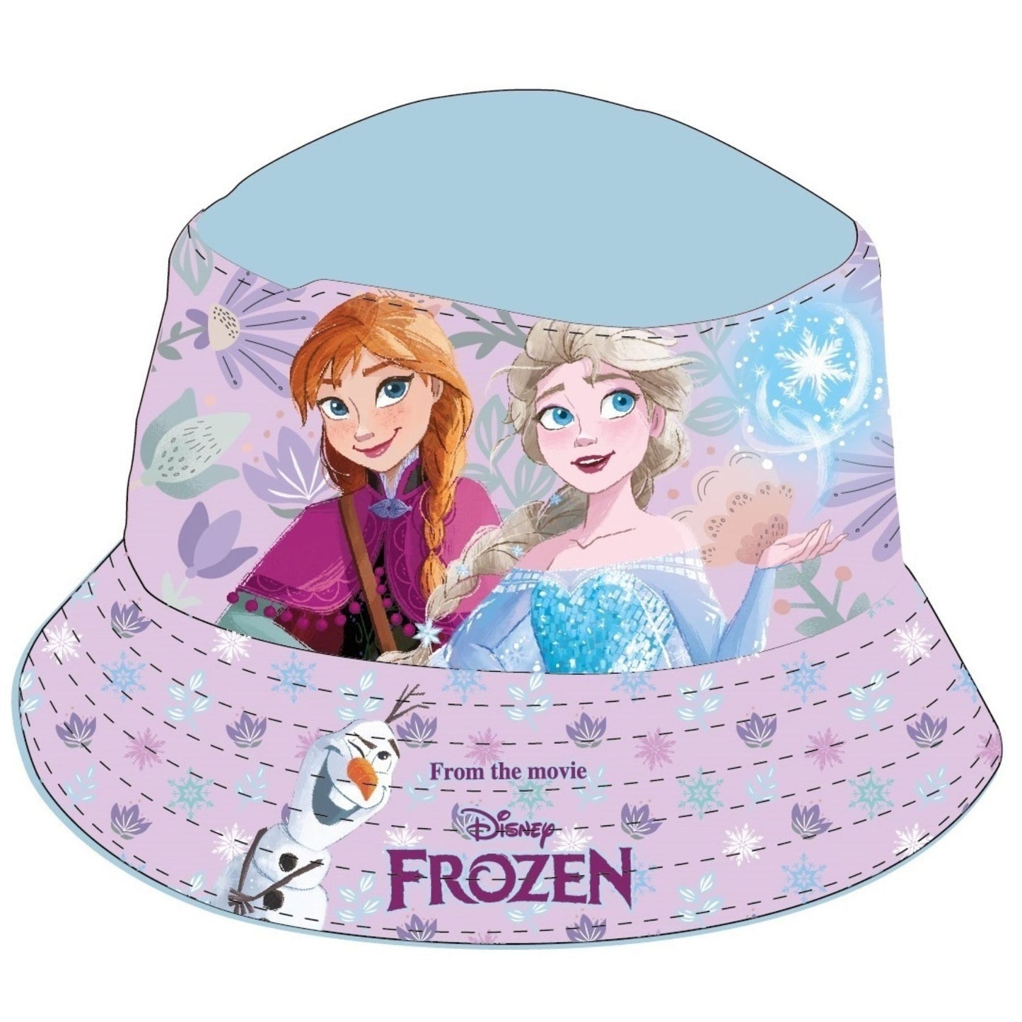 Disney Frozen Sonnenhut für Kinder UV-Schutz Fischerhut & Strandhut