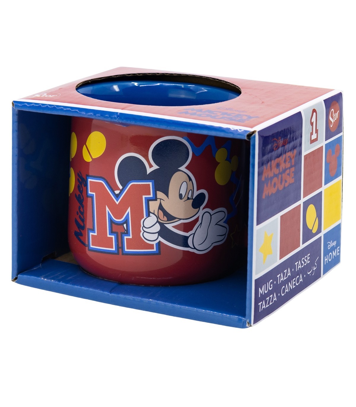 Disney Mickey Mouse Geschenkbox Tasse 355 ml Keramiktasse für Heißgetränke