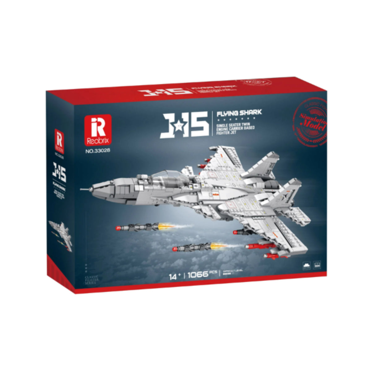 Reobrix 33028 Kampfjet 1066 Teile 53,5 cm ab 14