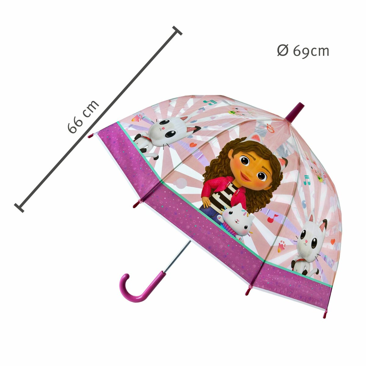 Gabby's Dollhouse Mädchen Regenschirm Fröhlicher Regenbegleiter