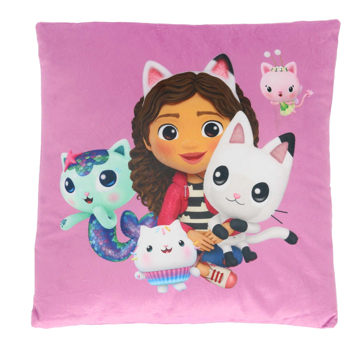 Gabby's Dollhouse Kissen Velours Kissen Ideal als Dekokissen