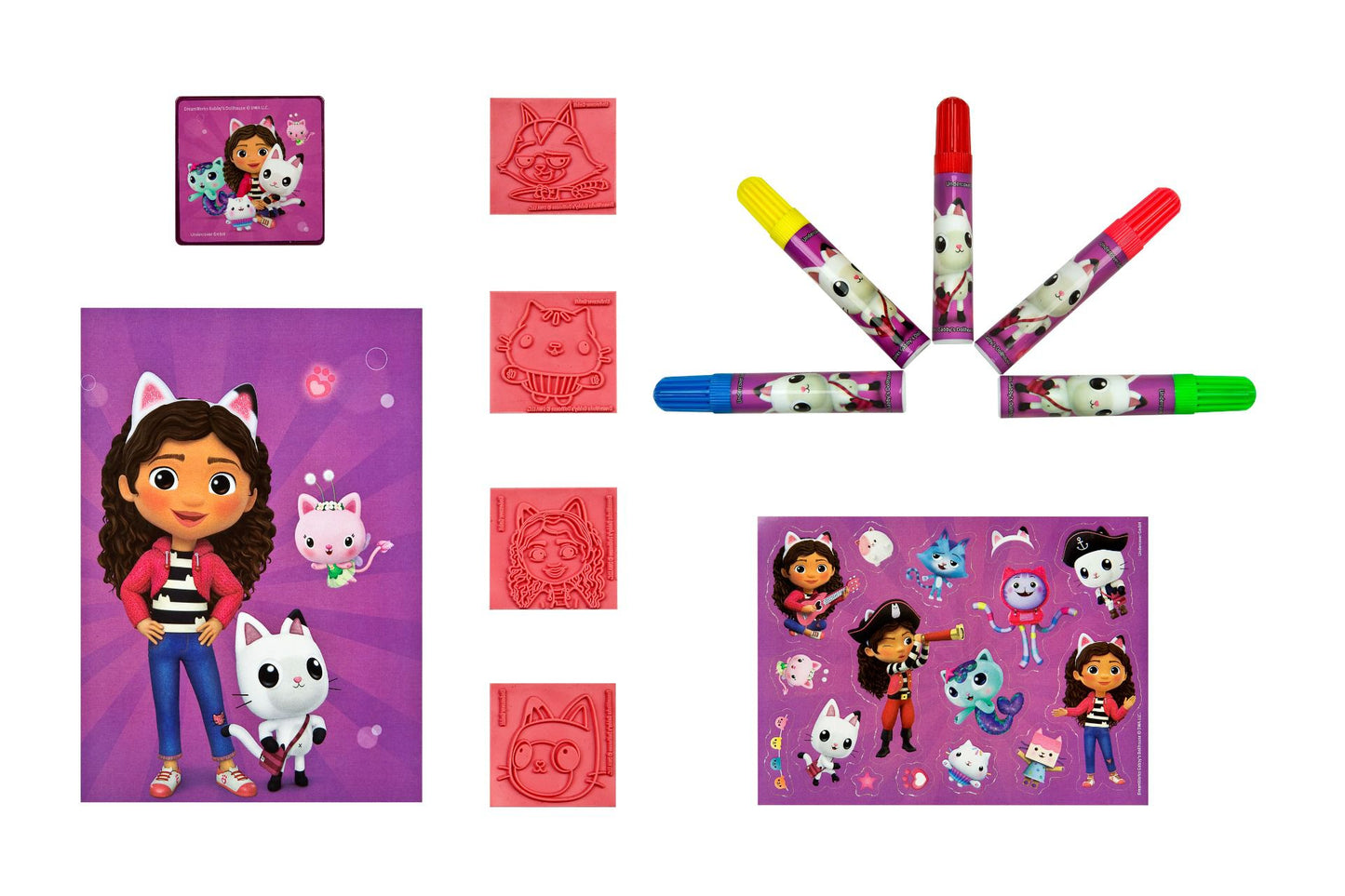 Gabby's Dollhouse Stempel-Set Für kreative Bastelstunden und mehr