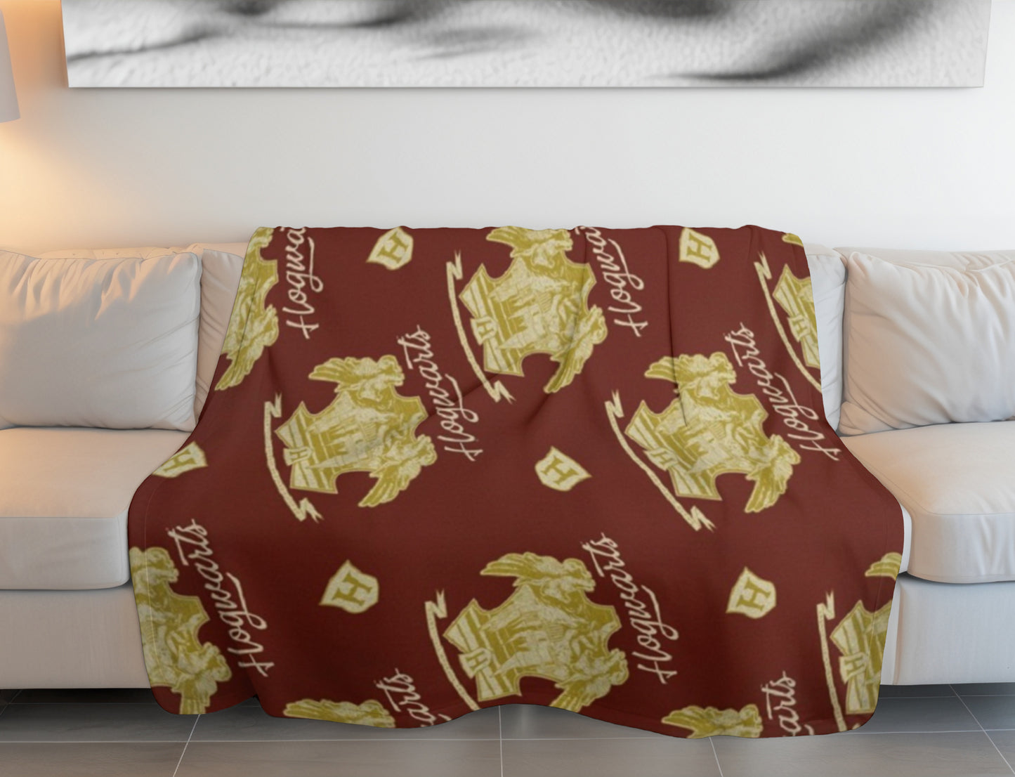 Harry Potter Decke – Wohndecke 130x160 cm für Kinderzimmer und mehr