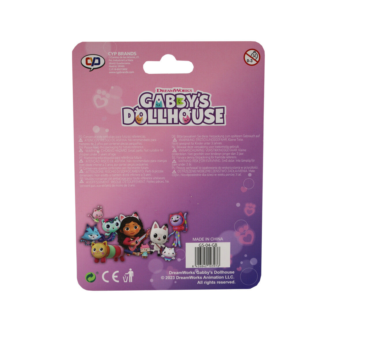 Gabby´s Dollhouse Radiergummi Set 4 teilig Schulzubehör für Kinder