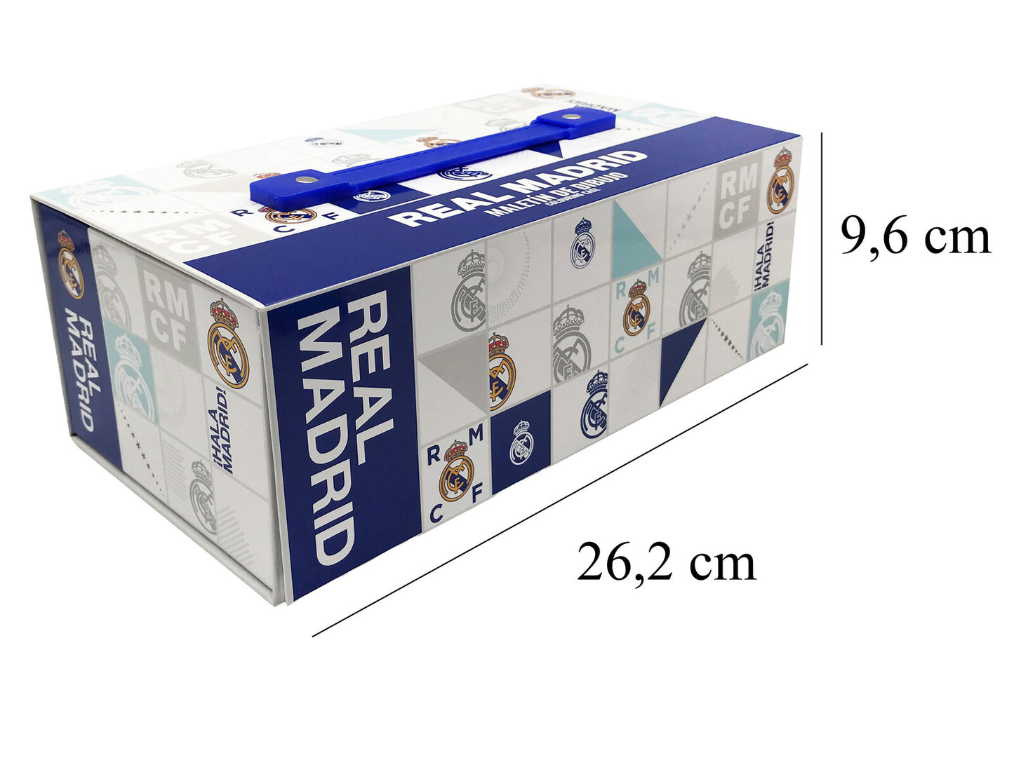 Real Madrid Künstler Malset Kinder 52 Teile Zeichenkoffer mit Farben Stiften und Zeichenblock