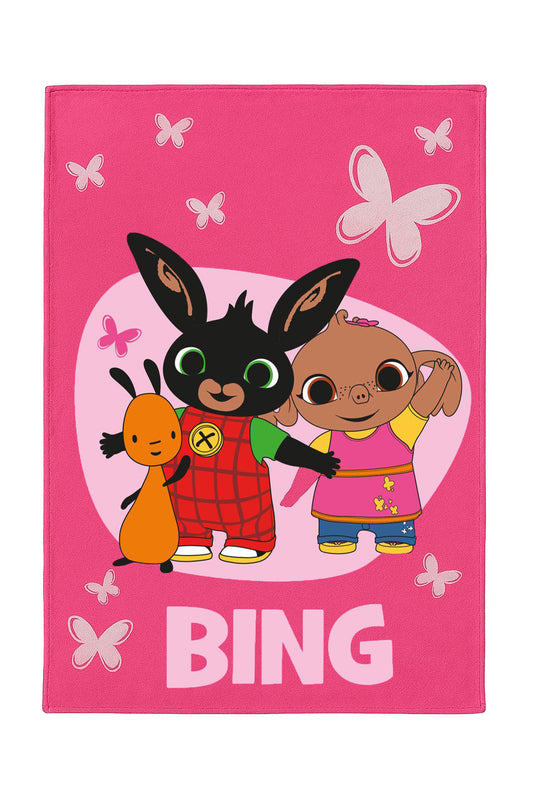 Bing Decke Weiche Fleecedecke 100x150 cm für Kinder & Erwachsene