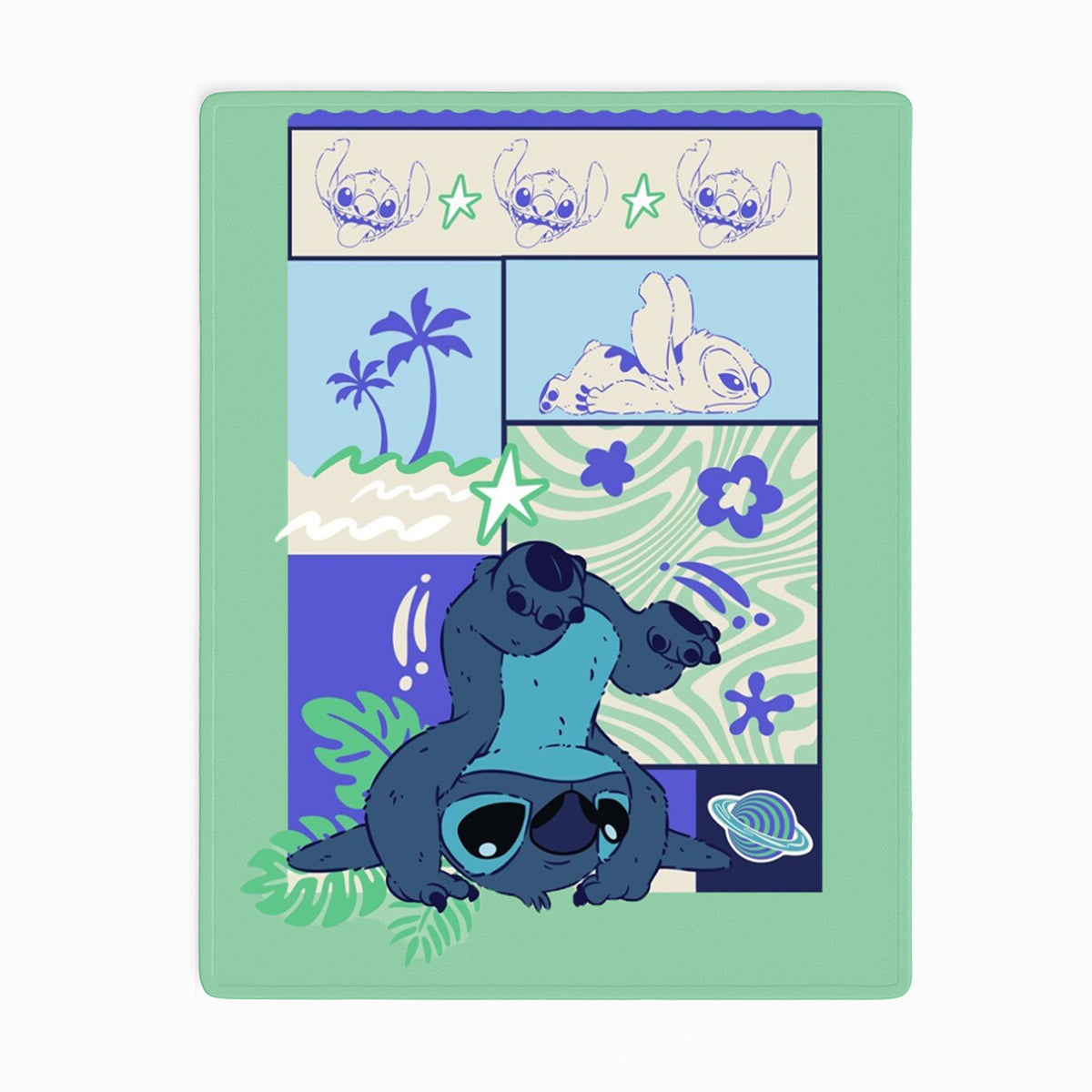 Lilo & Stitch Decke Weiche Fleecedecke 110x150 cm für Kinder & Erwachsene