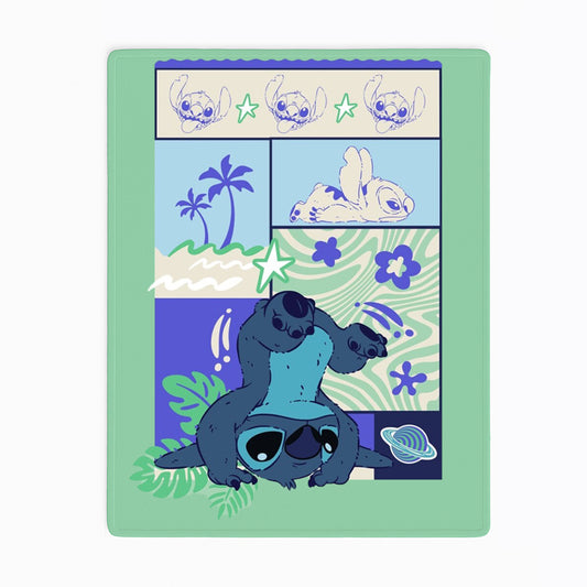 Lilo & Stitch Decke Weiche Fleecedecke 110x150 cm für Kinder & Erwachsene
